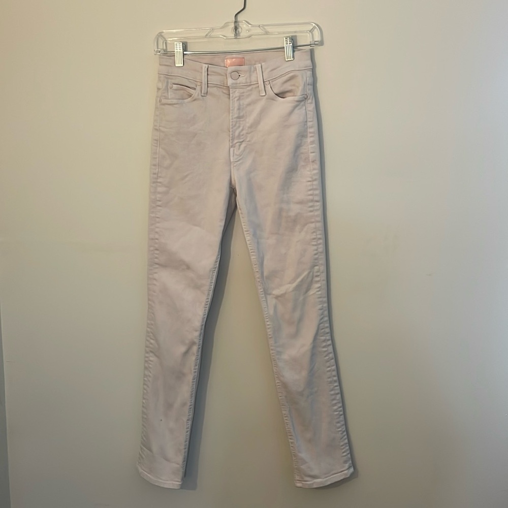 MOTHER | The Dazzler Hover in Date Night (Pale Pink) Jeans, Size 25
